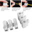 15 Pack Quick Connect Wire Terminal Connectors, White Cable Connectors for Electrical Wiring