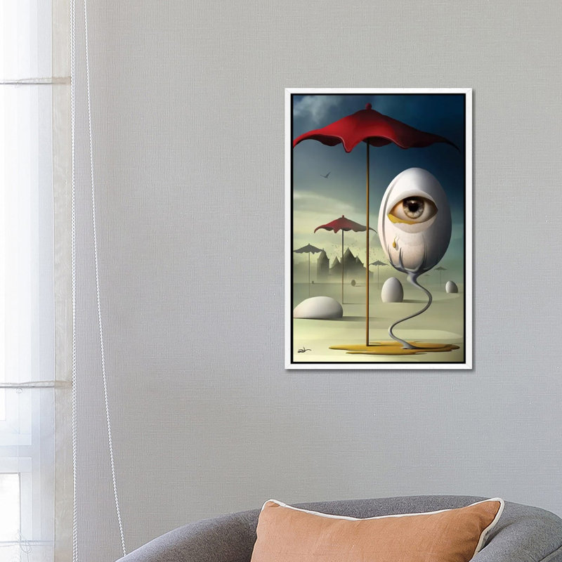 Lágrima (Tear) by Marcel Caram - Print on Canvas, White Framed, 66.04 cm H x 45.72 cm W