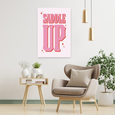 Saddle Up Contemporary Horse Wall Art Print