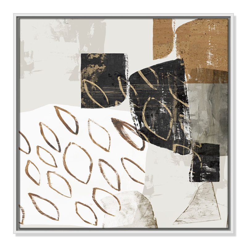 Shape of Formation III - reproduction carrée par Casa Fine Arts, Blanc, H 25,5 po x l 25,5 po