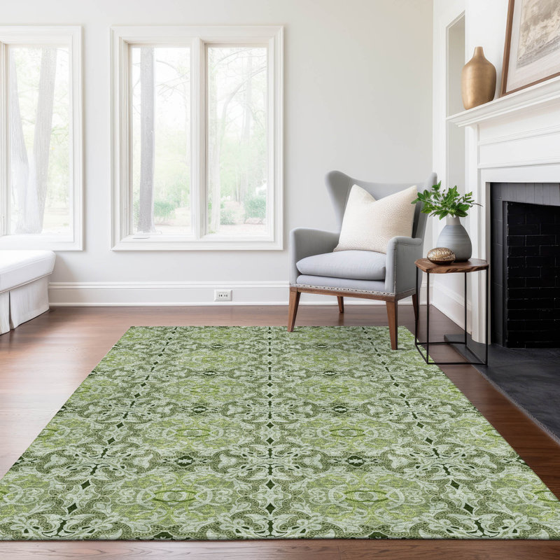 Tapis intérieur / extérieur rectangulaire avec envers antidérapant Lummus, Rectangle 5 pi x 7 pi 6 po
