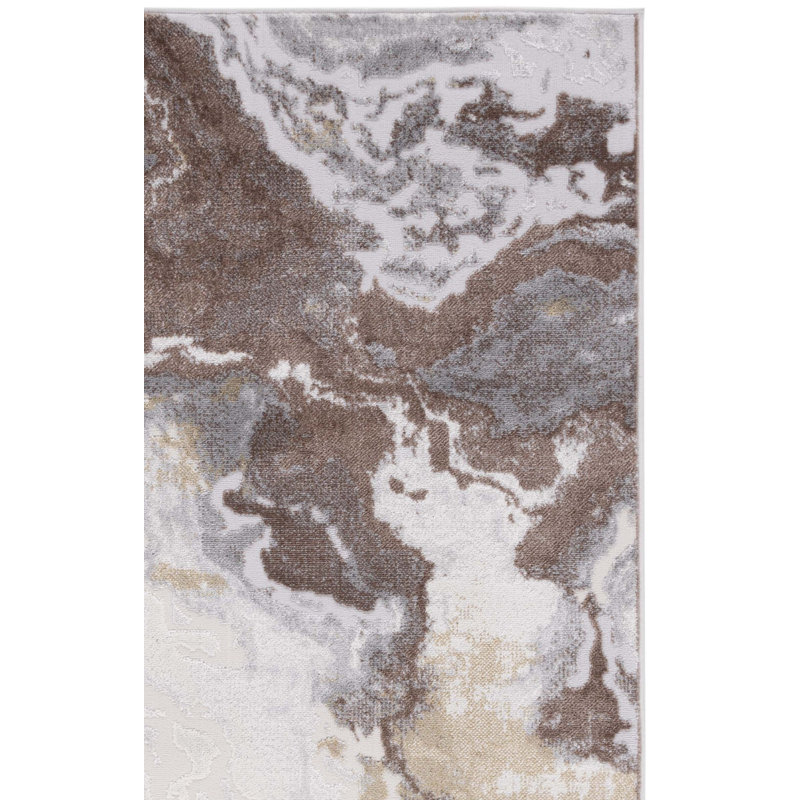 Palma Performance Abstract Rug, Square 6'7"