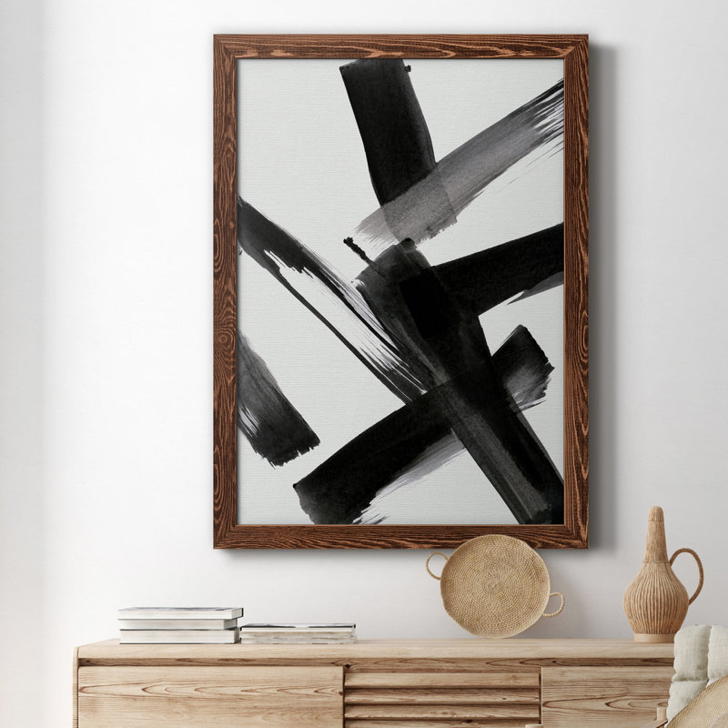 Black Magic II - peinture sur toile encadrée, Érable, H 20 po x l 17 po x P 1 po