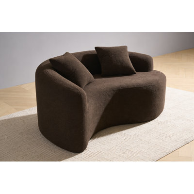 S-Curved Chenille Sectional Sofa