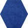 Latitude Run® Solid Color Hexagon Shape Area Rugs Neon Blue