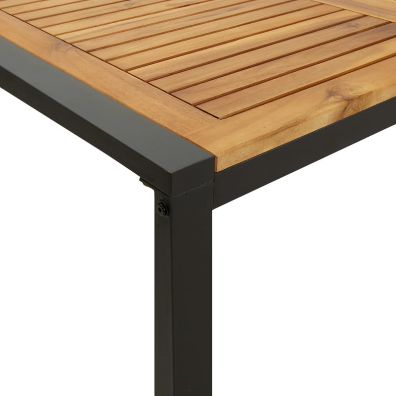 Table de salle à manger Villante, L 31,5 po x L 55,1 po x H 29,5 po, Brun 1