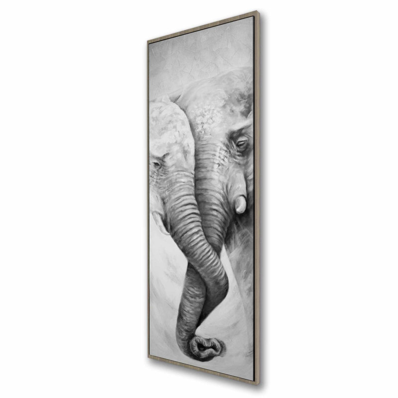 Toile encadrée «Elephant Togetherness» | Art mural Home Decor