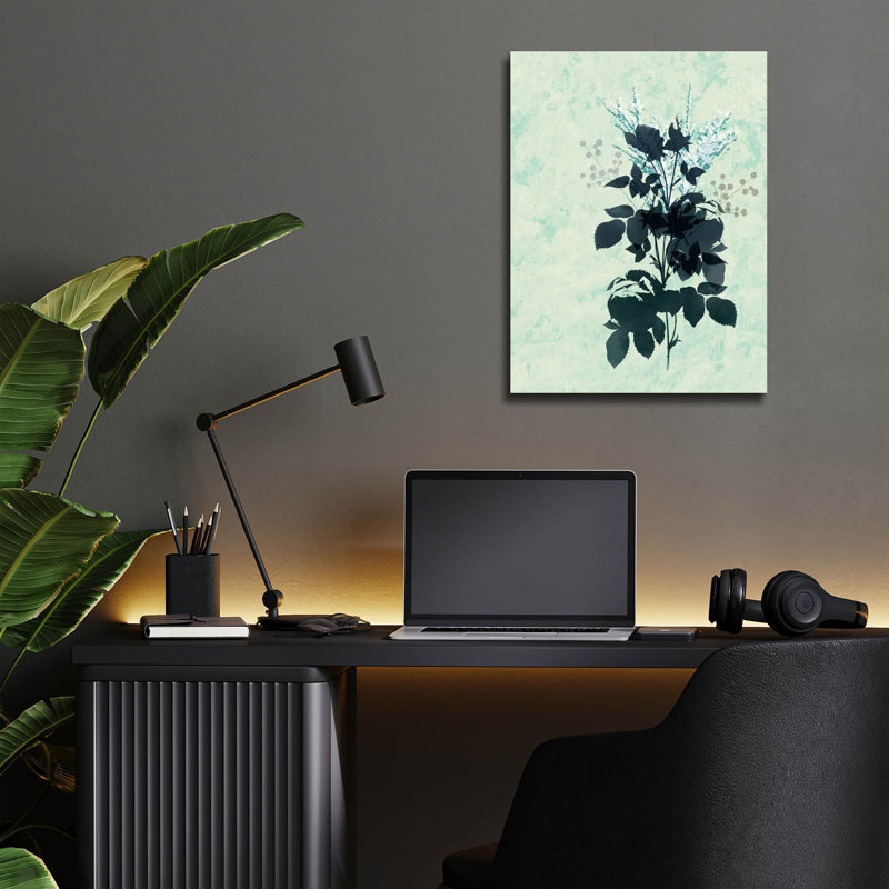 "Fleurs bleues sèches" par Sabrina Balbuena, H 16 po x l 12 po x P 0,13 po