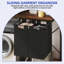 Rangement pour buanderie, rangement pour laveuse et sécheuse avec panier à linge et comptoir