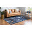 Tapis bleu Victorville-53962343
