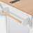 55.7" W Wood Kitchen Island with Drop Leaf-483947725