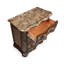 Commode de rangement avec dessus en marbre véritable et cinq tiroirs pour la chambre à coucher