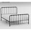 Lit simple en métal foncé bronze pour chambre à coucher - Pas besoin de sommier