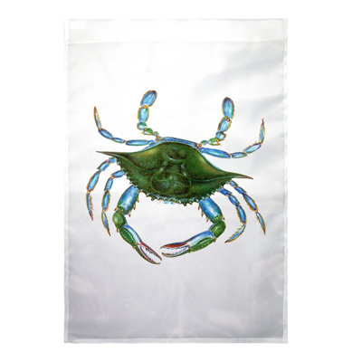 Drapeau maison en polyester femme crabe