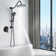 Complete Rainfall Shower System With Rough In-valve And Slide Bar