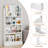 Albertson 43.3"H Wood Storage Bookshelf, White