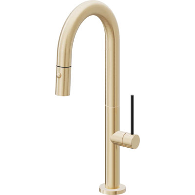 Pull-Down Prep/Bar Faucet With Button Sprayer