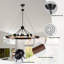 Luminaires rustiques 8 lumières de style campagnard