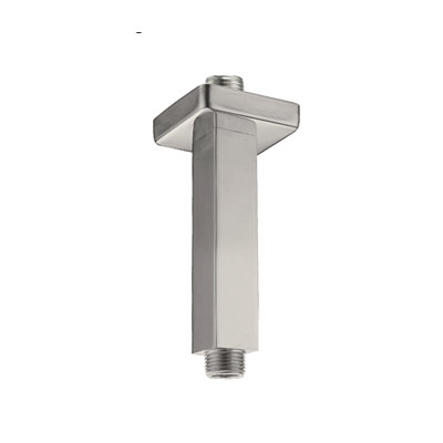 4" Metal Square Shower Arm, Brushed Nickel