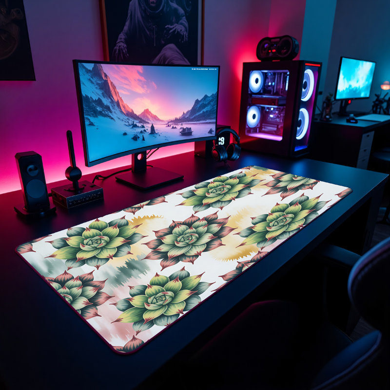 Polyester Desk Pad, 31.5x15.5