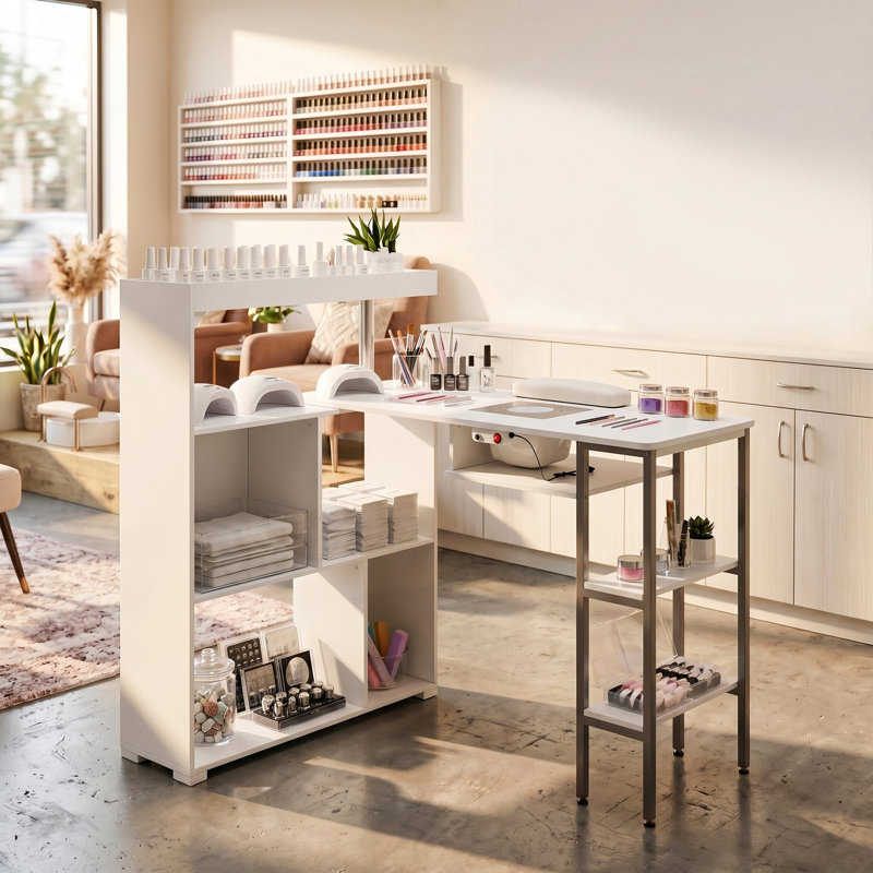 L-Shaped Credenza Desk