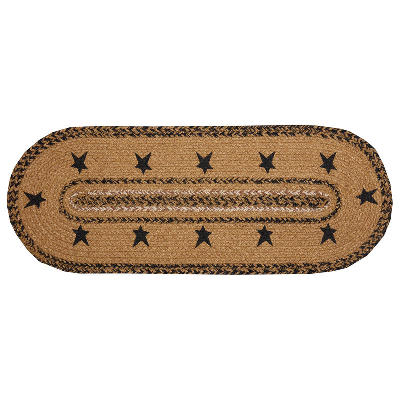 Kettle Grove Geometric Oval Table Runner, 24" L x 8" W