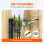 Clôture en lattes de bambou naturel-111623589