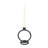 Single Circle Aluminum Candlestick in Black