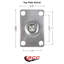 Ensemble de roulettes à plateau pivotant 4 pièces avec 2 freins Posi