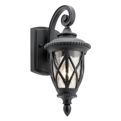 Farella Black Outdoor Wall Lantern