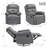 Compact Swivel Rocker Recliner Chair For Small Spaces, Perfect For Relaxation And Comfort In Bedrooms Or Living Rooms.-1831776285