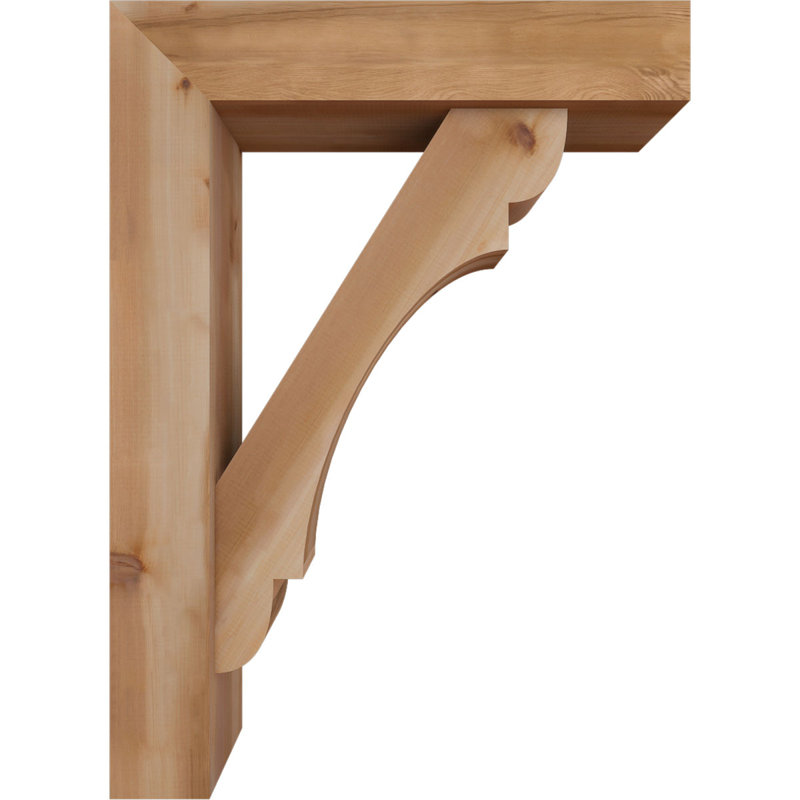 Support de bloc olympique avec entretoise décalée, 44 x 32, Cèdre rouge occidental de l 7 1/2 po (lisse)