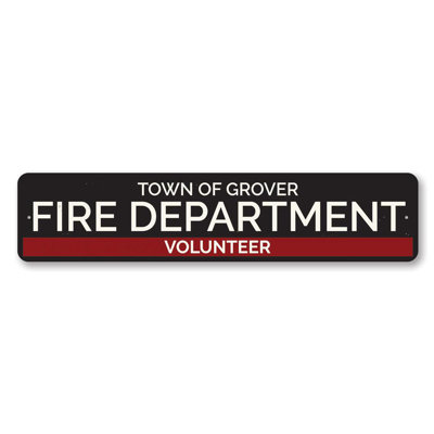 Plaque en aluminium Town Volunteer