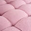 Méridienne de 55 po, revêtement en chenille rose, coussins amovibles pour un lit de style moderne, salon douillet et confortable