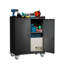 Armoires à outils de porte, armoire de rangement de garage verrouillable, armoire de rangement verrouillable en métal avec roues, coffre à outils roulant, assemblage requis H * W * P