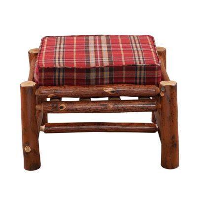  Hickory Log Ottoman - Standard