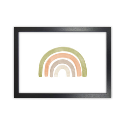 Watercolour Rainbow I - Green - Print