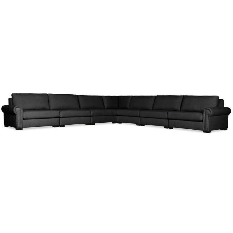 Mosely Upholstered L-Shaped Sectional Symmetrical, Charcoal Revolution®