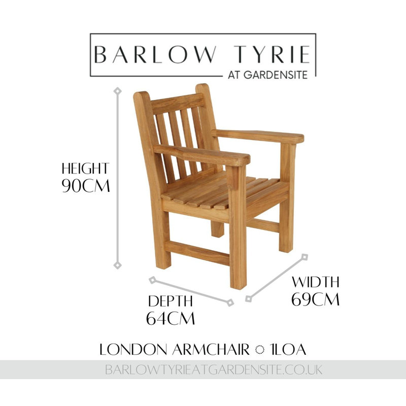 London Outdoor Teak Dining Chair