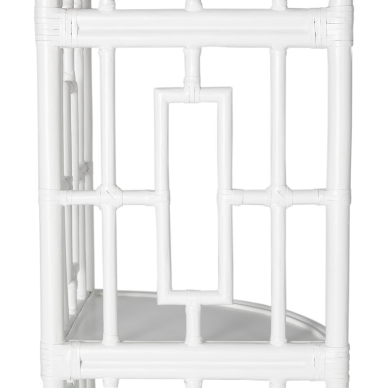 Manley Corner Bookcase, White