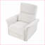 Fauteuil inclinable manuel inclinable pour petits espaces, chambre de bébé en tissu gris ardoise | Tissu | Rembourré