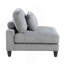 Ensemble modulaire 5 pièces 5 pièces Modular Velours côtelé gris 2X Fauteuils