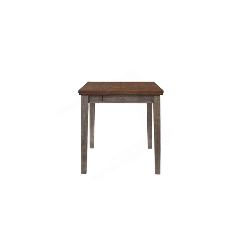 Counter Height Two Tone 4 Drawer Dining Table