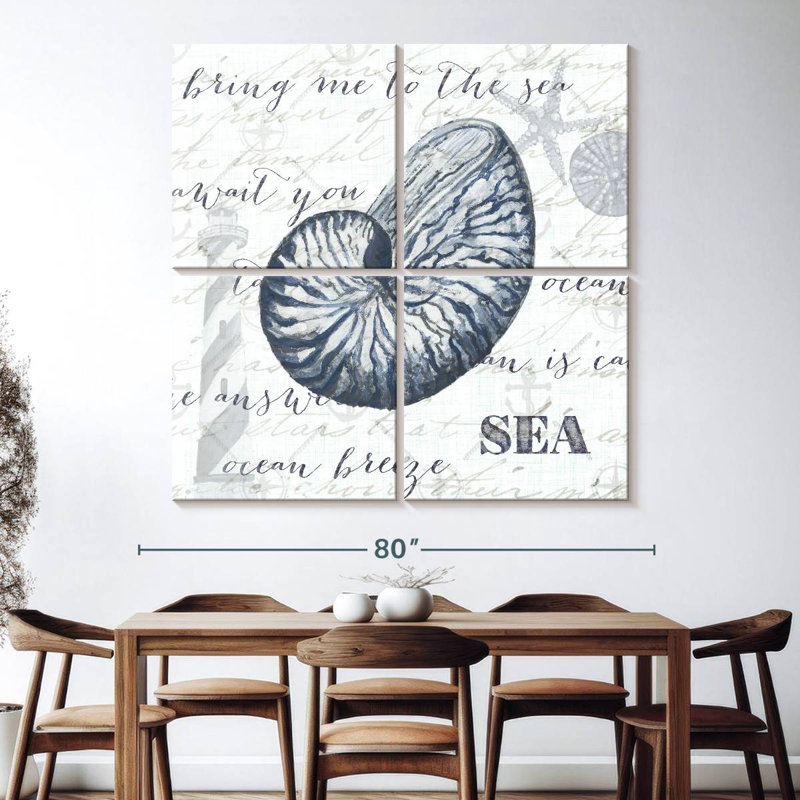 Brampt Indigo Shell II, H 74 po x l 74 po