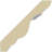 Endurathane Classic Crown Moulding, 2 1/4"H x 2 1/4"P x 3 1/8"F x 94 1/2"L, Factory Primed-1331717632