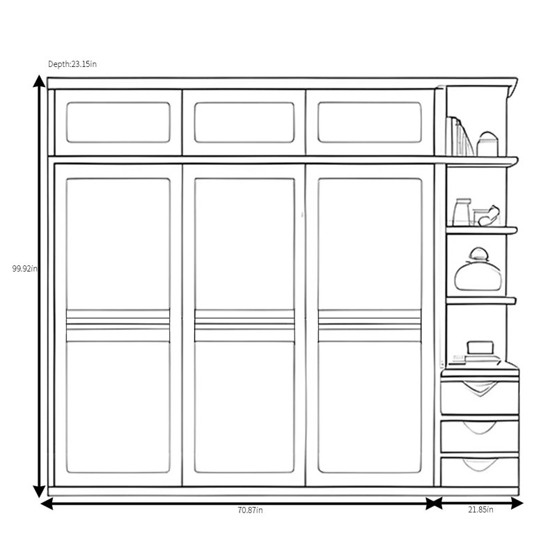 Simple And Retro Wardrobe