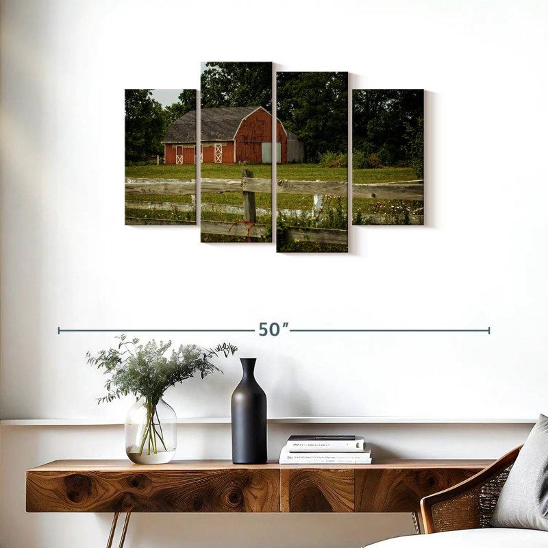 Lilie Rural Farm Barn, 22'' H x 36'' W