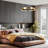 1-Light Dimmable Large LED Modern Drum Chandelier