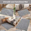 Paillasson d'intérieur antidérapant avec conception absorbante lavable à poils courts pour chaussures et pattes sales-898457416-898457431