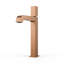 Robinet de meuble-lavabo rectangulaire moderne en laiton massif à poignée simple 14,24 "